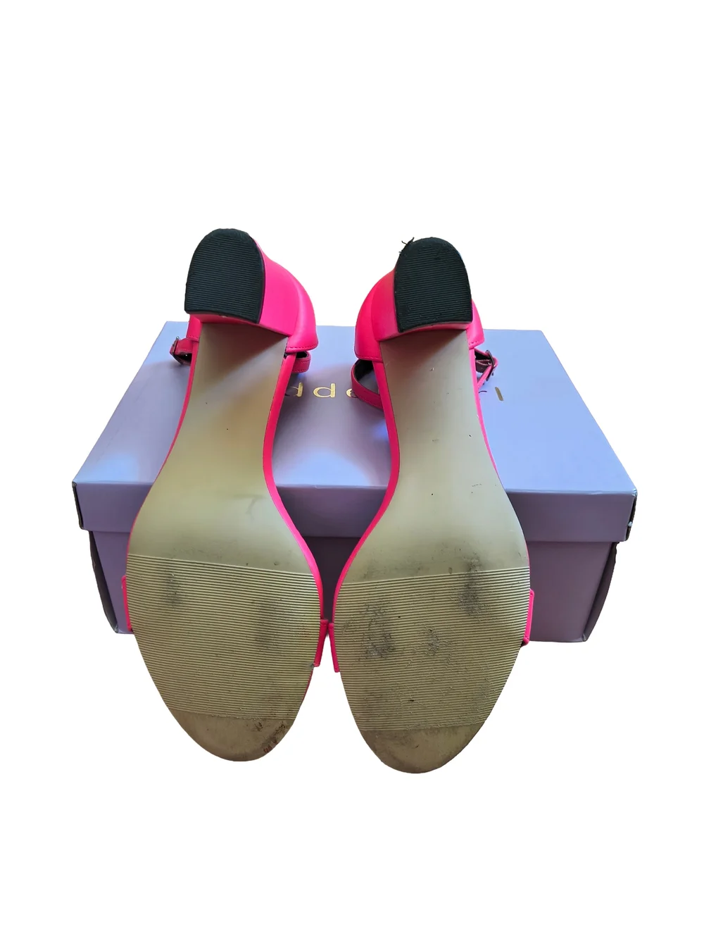Steve Madden Neon Pink Ankle-Strap Heels